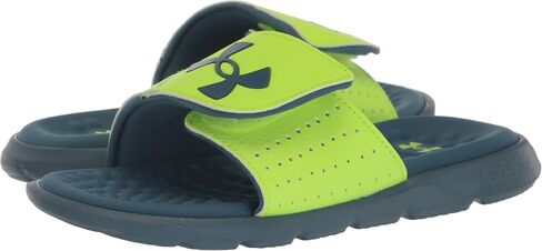 Under Armour Boys' Ignite Pro Slide, (001) Black / Black / White, 3, US in Saudi Arabia