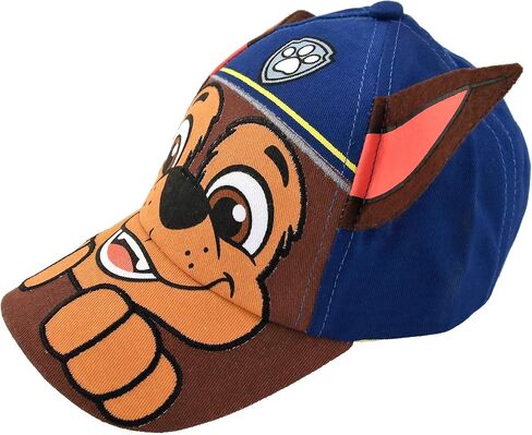 Nickelodeon Baseball Cap, Paw Patrol Marshall Adjustable Toddler Boy Hats for Kids, Blue-Chase, Ages 2-4 and Ages 4-7 in Saudi Arabia
