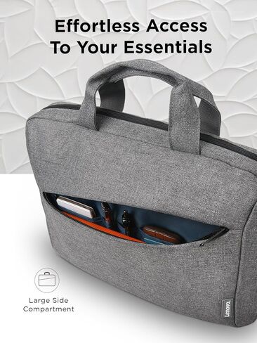 Lenovo Carrying Case T210, fits for 15.6-Inch Laptop and Tablet, Sleek Design, Durable and Water-Repellent Fabric, Business or School, GX40Q17230 Casual Toploader - Blue in Kuwait