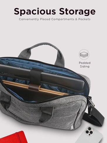 Lenovo Carrying Case T210, fits for 15.6-Inch Laptop and Tablet, Sleek Design, Durable and Water-Repellent Fabric, Business or School, GX40Q17230 Casual Toploader - Blue in Kuwait