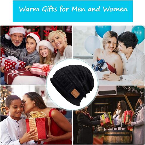 SMINIKER Wireless Beanie Hat Musical Hat for Outdoor Sports & Christmas Gifts for Teenagers Men and Women Grey in Kuwait