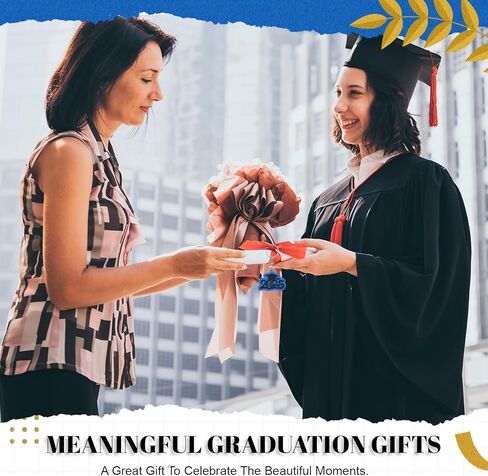 Batiyeer 30 Pack Class of 2025 Graduation Keychains, Grad Cap Charms Rubber Key Chains Graduation Gifts in Kuwait