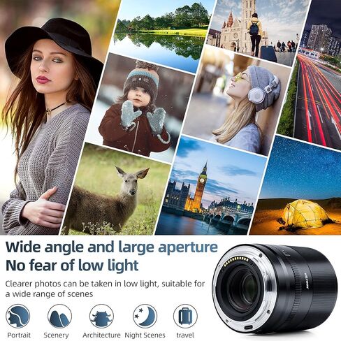 عدسة فيلتروكس AF 35 مم F1.8 زاوية واسعة بالتركيز التلقائي متوافقة مع كاميرات نيكون زد ماونت in Saudi Arabia