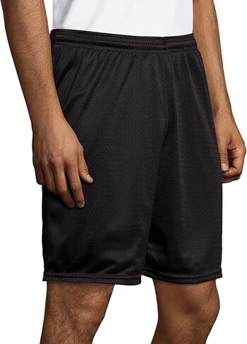 Hanes Sport Men's Mesh Pocket Shorts, Men’s Performance Gear Shorts, Men’s Athletic Shorts, 9" Inseam in Kuwait