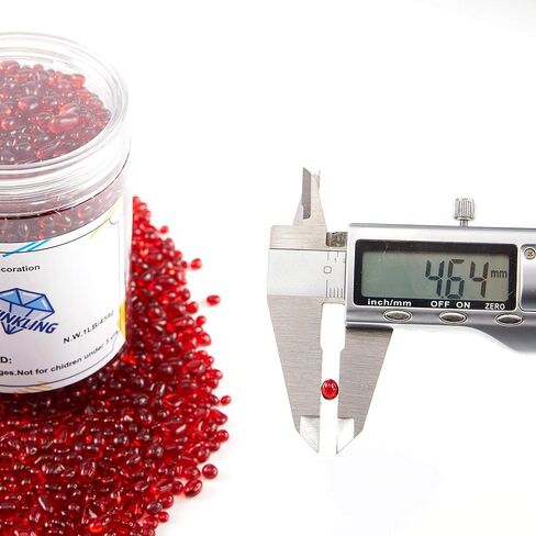 Twinkling عالية اللمعان الحجارة الزجاجية ، الرخام ، الحصى ، الخرز-حفرة النار مزهرية تعبئة الحرف أكواريوم ديكور ، 3-6 مم ، 1 رطل جرة (الفيروز) in Kuwait