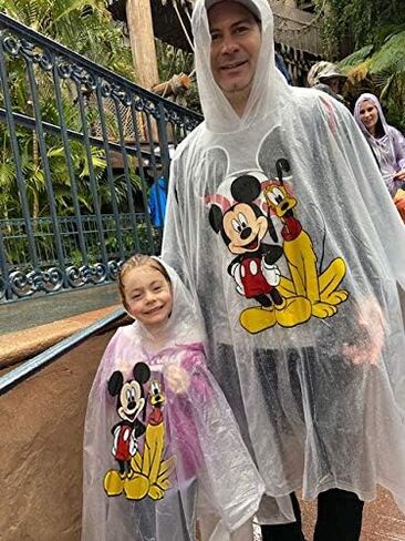 Disney Mickey Mouse Pluto Rain Poncho Hoodie - Youth Size in Saudi Arabia