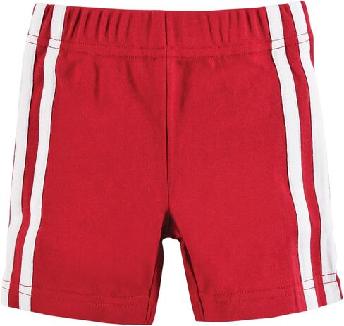 Hudson Baby Unisex Baby and Toddler Shorts Bottoms 4-Pack, Red Navy, 5 Toddler in Saudi Arabia
