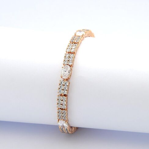 سوار أخضر/أحمر/أزرق/أبيض أبدي مع الأحجار الكريمة الزركونيا المكعبة للنساء للهدية. in Kuwait