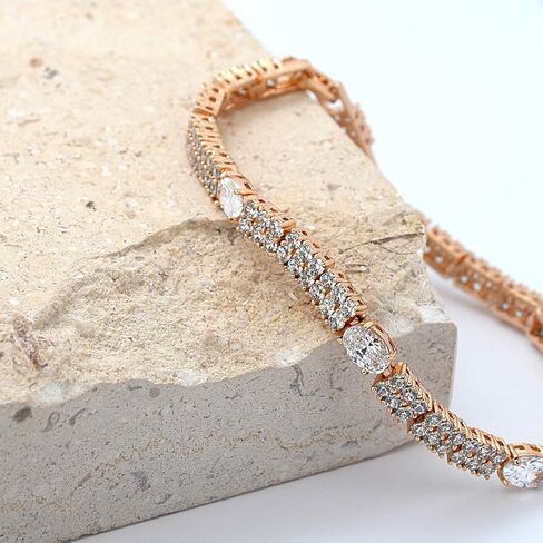 سوار أخضر/أحمر/أزرق/أبيض أبدي مع الأحجار الكريمة الزركونيا المكعبة للنساء للهدية. in Kuwait