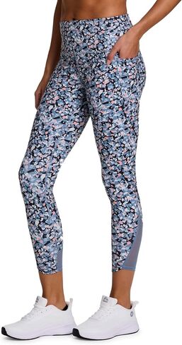 RBX Activewear Women's Yoga Leggings with Pockets, 7/8 Legging with Mesh Ankle Length Workout Pants Squat Proof Tights in Saudi Arabia
