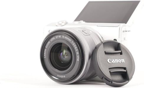 Canon EOS M200 Compact Mirrorless Digital Vlogging Camera with EF-M 15-45mm Lens, Vertical 4K Video Support, 3.0-inch Touch Panel LCD, Built-in Wi-Fi, and Bluetooth Technology, Black in Kuwait