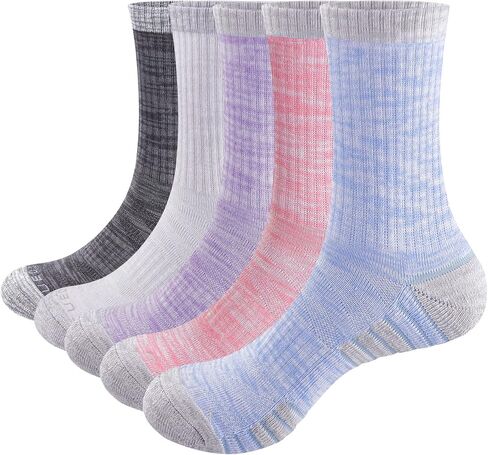 Womens Cushioned Crew Socks For Women, Moisture Wicking Breathable Cotton Everyday Work Gym Tennis Athletic Socks in Saudi Arabia