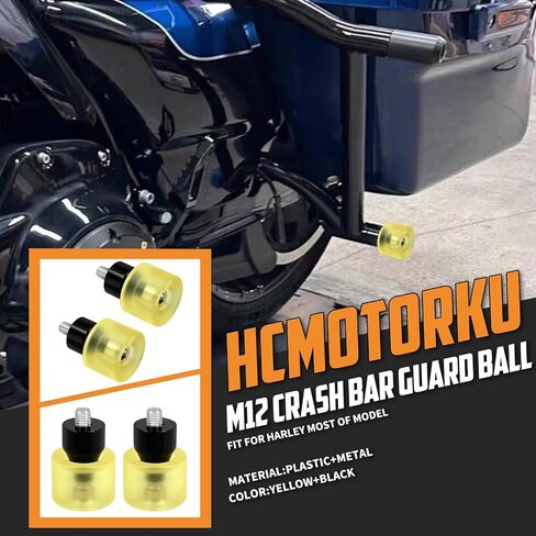 Motorcycle Decorative Wheel M12 Screw Install on Saddle Bag Guards Engine Guard Fit for Harley Touring Street Glide Road King Road Glide Electra Glide (Black) in Saudi Arabia