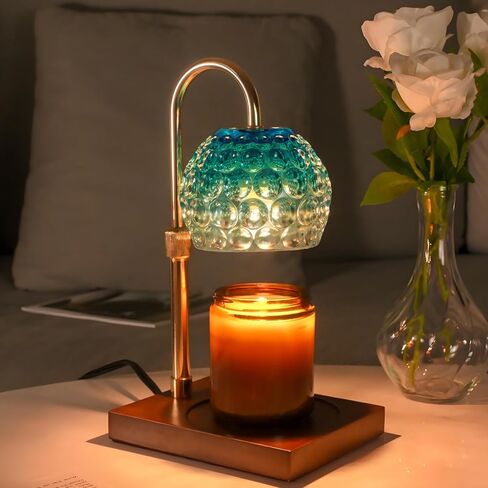 Candle Warmer Lamp, Electric Candle Warmer, Gifts for Mom, Bedroom Home Decor Dimmable with 2 Bulbs Compatible with Jar Candles Lamps Round in Kuwait
