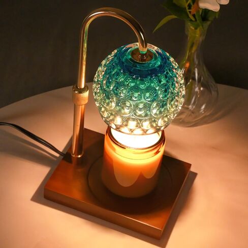 Candle Warmer Lamp, Electric Candle Warmer, Gifts for Mom, Bedroom Home Decor Dimmable with 2 Bulbs Compatible with Jar Candles Lamps Round in Kuwait