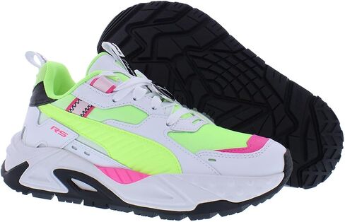 PUMA RS-Truck Limitless (للأطفال الكبار) أصفر فاست / بوما أبيض / وردي متوهج 5 Big Kid M in Kuwait