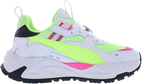 PUMA RS-Truck Limitless (للأطفال الكبار) أصفر فاست / بوما أبيض / وردي متوهج 5 Big Kid M in Kuwait