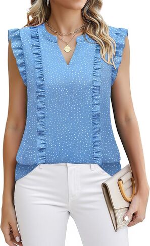 Timeson Women's Tops Dary Disy Disualess Obless Business أعمال بلوزات شيفون دبابات مكتب in Kuwait
