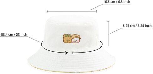 Milk and Mocha Reversible Bucket Hat in White/Yellow or Light Purple/Midnght Blue Authentic Merchandise Cute in Kuwait