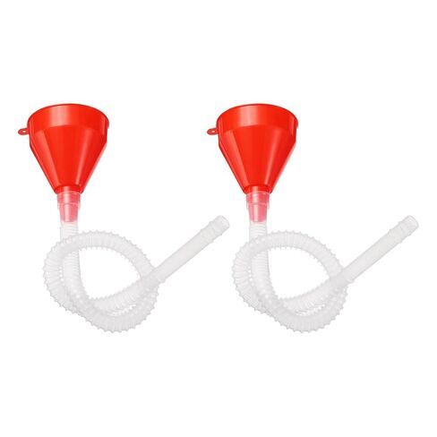 HARFINGTON 2pcs Fuel Funnel with Long Hose, Flexible Wide Mouth Plastic Oil Funnel Universal Filling Car Funnel for Engine Oil Gas Gasoline Diesel in Saudi Arabia
