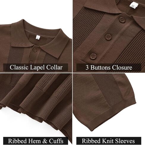 vssjavun رجال القمصان البولو متماسكة الأكمام قصيرة قميص متبست in Kuwait