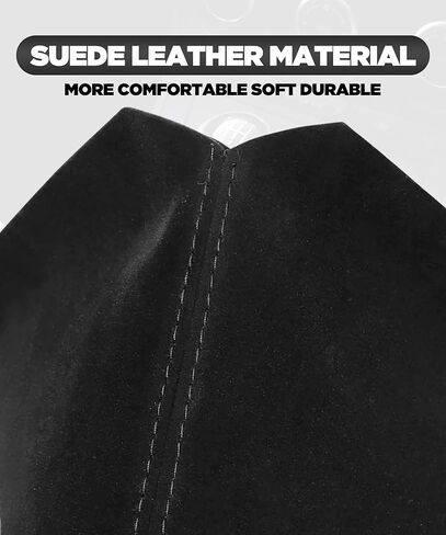 yakefly Universal Car Shift Boots Shift Cover Guird Cover Mt Mt Gear Shift ، Pu Leather Shifter Boot Retainer Shift shift shifter shifter boot geaiter cover (black suede/stitching) in Kuwait