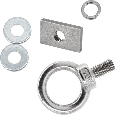 6pcs T Track Mount Tie Down Anchor Kit M8 for Roof Rack 304 Stainless Steel with Nuts & Lifting Eye Bolts for 4WD Awnings & Accessories in Saudi Arabia