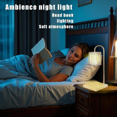 Flameless Candle Warmer Lamp with Timer - Upgraded Candle Warming Lamp with Dimmable Adjustable Height ，Electric Wax Melt Warmer with 2 Bulbs f,Ideal Gift Choice，Electric Candle Warmer Lamp for Office in Saudi Arabia