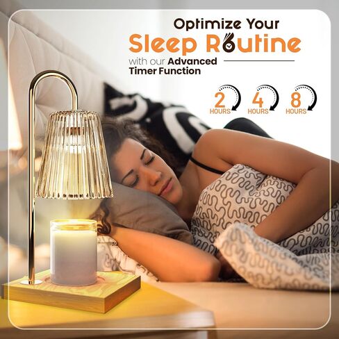 zenexcel Candle Warmer with Timer - Dimmable Electric Lamp for Jar Candles, Gifts for Moms, Women, Home Decor - 2 Bulbs in Saudi Arabia