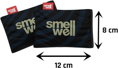 SmellWell - Scented Shoe Deodorizer Inserts - Odor Eliminators - Activated Bamboo Charcoal + Minerals - Natural Fresheners for shoes, bags, gloves - 2 x 1.8oz Original Size Black Zebra in Saudi Arabia