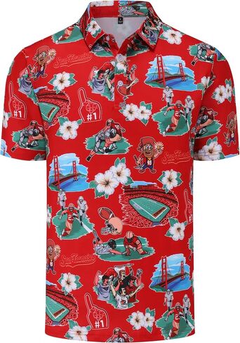Mens Golf Polo Shirts Short Sleeve Moisture Wicking Dry Fit Football Performance Sport Polo Shirts for Men in Saudi Arabia