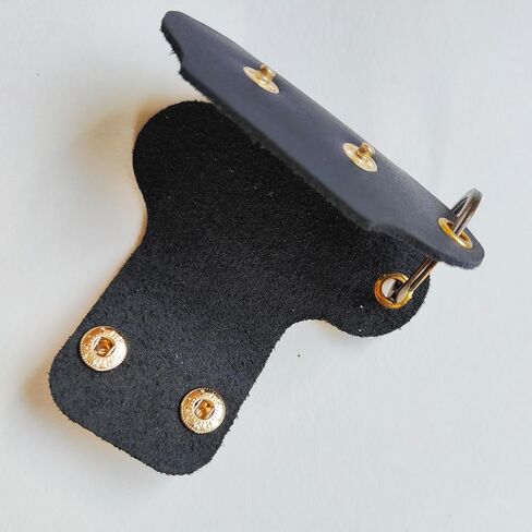 Men's Leather Key Holder - Minimalist Key Organizer and Handmade Leather Keychain, Compact Design to Keep Keys from Jingling in Kuwait