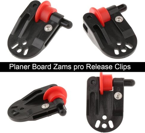 SAUYRASY 4Pcs Red Planer Board Zams pro Release Clips Fishing in-line Side Clip for Offshore Fishing Tackles Trolling Downrigger Clips in Kuwait