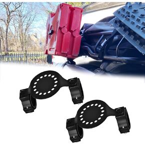 UTV ATV 1''- 2'' Roll Bar Universal Gas / Water Tank Holder Mounting Brackets for Polaris Ranger XP RZR, Can Am Maverick X3, Wildcat, Kawasaki Teryx (2 Sets for 10L Tank)