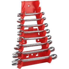 حامل مفتاح الربط ، 9Slot Red Plastic Wrench Rack Standard Artorizer Tool Tool Wrchenches Keeper