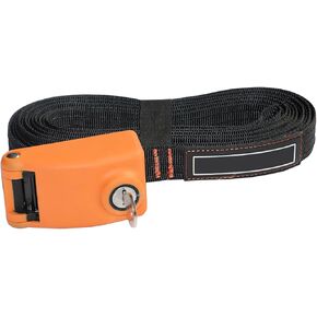 Heavy Duty Boat Tie Down Strap with Lock, 9.8 ft Marine Grade Lashing Belt with Metal Buckle, Waterproof Securing Strap for Kayak Canoe Pontoon, Adjustable Length Transom Straps