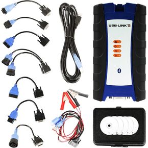 Universal 124032 SCHENTER SCANOSTIC SCANNER لـ NEXIQ USB LINK 2 - توصيل أداة محول واجهة Bluetooth و USB مع مجموعة محول كاملة للمحرك الشامل ، ناقل الحركة ، ABS Diagnostics