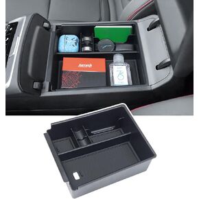 PIMCAR Center Console Tray Organizer for 2022-2024 Hyundai Tucson Limited & Hybrid SEL,Armrest Insert ABS Material Secondary Storage Box with Black Non-Slip Pad