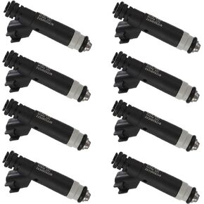 FJ867 OE 8Cyl 4.6L Fuel Injectors,Compatible with/Ford F150 Explorer E150 E250 2004 2005 2006 2007 2008,Compatible with/Mercury 4.6 Mountaineer |# 4L3Z9F593AB | |# CM5171 | |4 Holes| |Set of 8|