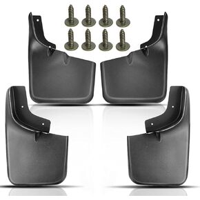 مجموعة yhtauto من 4 اللوحات الطينية اللوحات splash splashs استبدال Ford F-150 2004-2014 F150 ، مع Fender Flares ، LH RH ، LH RH ، الأسود