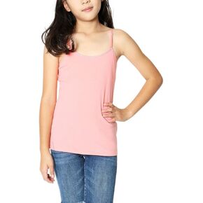 ToBeInStyle Girls' Cami with Adjustable Straps and Inner Bra