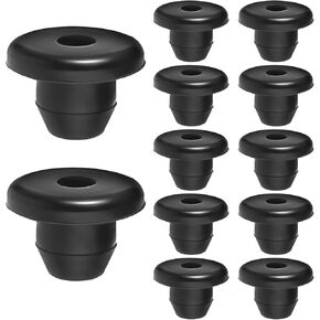 12 Pcs Hydraulic Jack Oil Plug Fit Hole of 5/16", Flat-Head Rubber Floor Accessories Replacement Parts Horizontal Bung Universal Rubber Filler Bung for Oil Reservoir Filler Hole