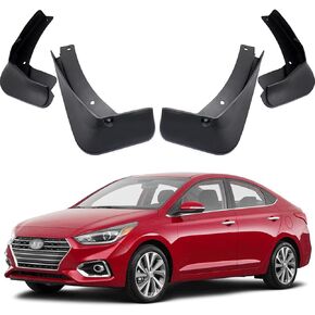 Car Mudguard Fender Mud Flaps Splash Guards متوافق مع Hyundai Accent 2018 2019 2020 2021 2022