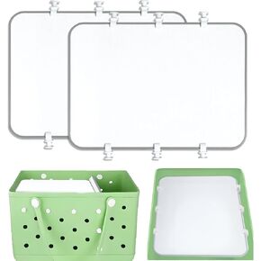 2 Pcs Divider Tray Compatible with Bogg Bag Accessories, X Large Beach Bag Divider Pouch for Wet Dry Items Organizing Trays, Trays Insert for Beach Bags (11.8X8.4 in)