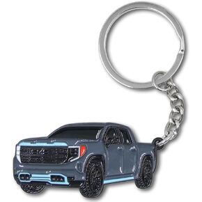 Compatible with GMC Sierra Keychain, Stainless Steel Keychain Decoration for GMC Sierra Accessories