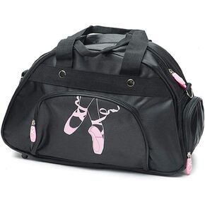 WENDYWU Girl's and Women's Ballet Dance Sports Gym Duffel Bag Travel Carry Duffel Shoulder Crossbody Bag
