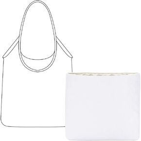 Tote Bag Organizer Insert for MiuMiu IVY Leather Bag, Custom Fit Inside Premium Vanile Lightweight WaterResistant Purse Insert with Cup Holder Accessories