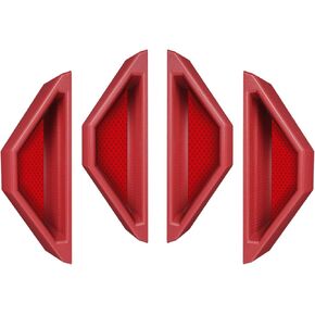 Anti-Fingerprint Door Handles for Tesla Cybertruck Accessories 2024 2025, Superior ABS Inside Hidden Door Handle Fingerprint Resistant for Cybertruck Accessory - 4 PCS, Red