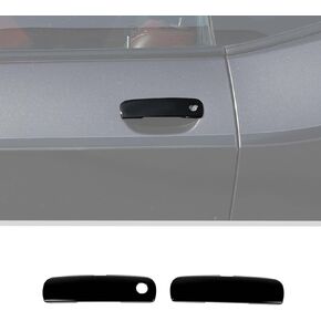 Voodonala for Challenger ABS Carbon Fiber Door Handle Trim Embellishment for 2012-2025 Dodge Challenger Exterior Accessories 2pcs