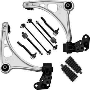 MS601229 10PCS Front Lower Control Arms Kit w/Sway Bar & Tie Rods Compatible With Acura MDX 2014-2021 Honda Pilot 2015-2021 Replace MS601230